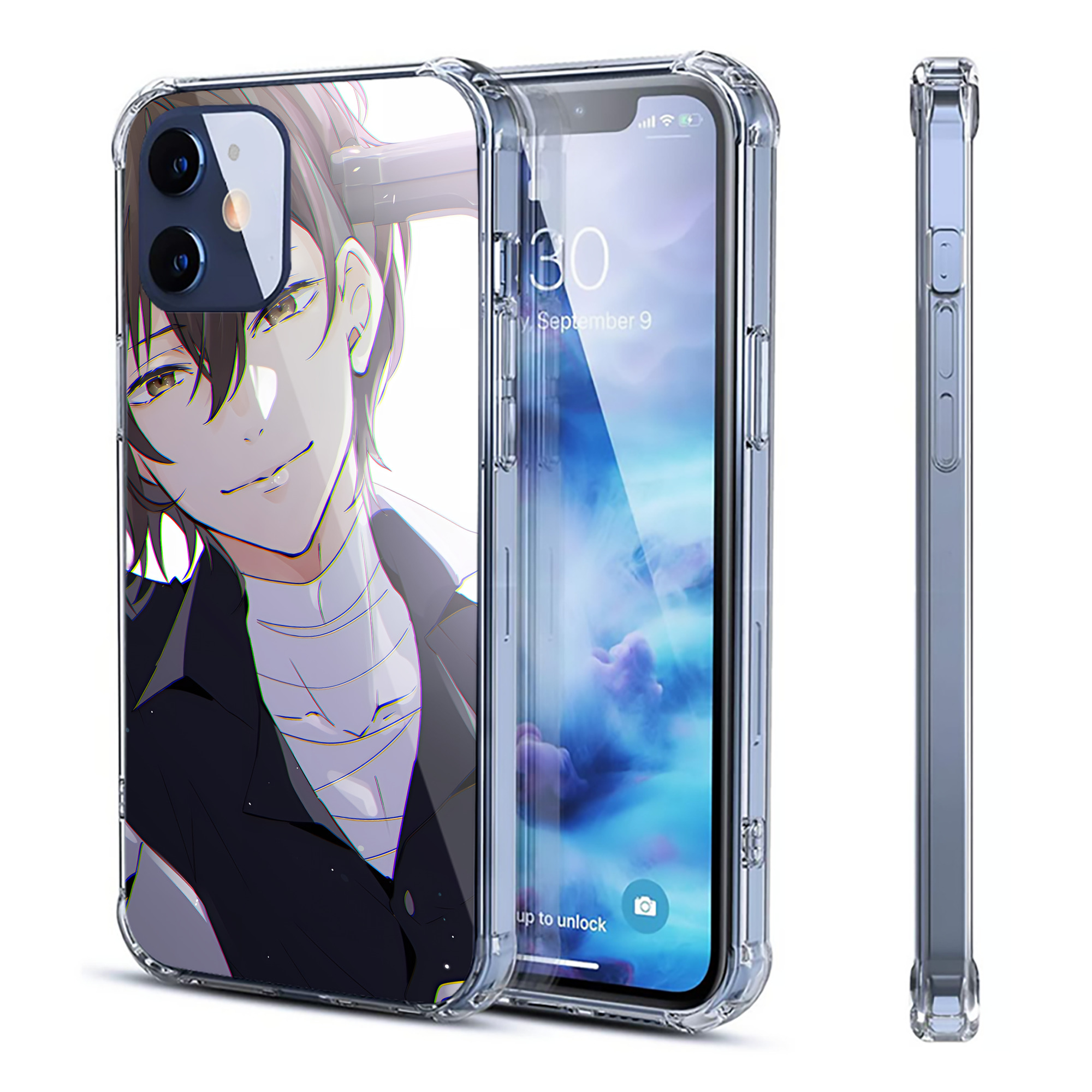 （画像用） 文豪ストレイドッグス Bungo Stray Dogs 【iPhone 12シリーズ対応】透明スマホケース（クリアソフトケース）
